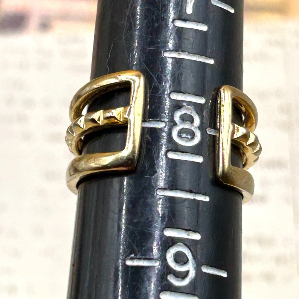 Stella & Dot Gold Faux Turquoise Wide Open Band Ring Designer Signed - Picture 5 of 13